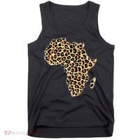 Leopard Print African Map Of Africa Tank Top thumb 0