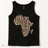Leopard Print African Map Of Africa Tank Top thumb 2