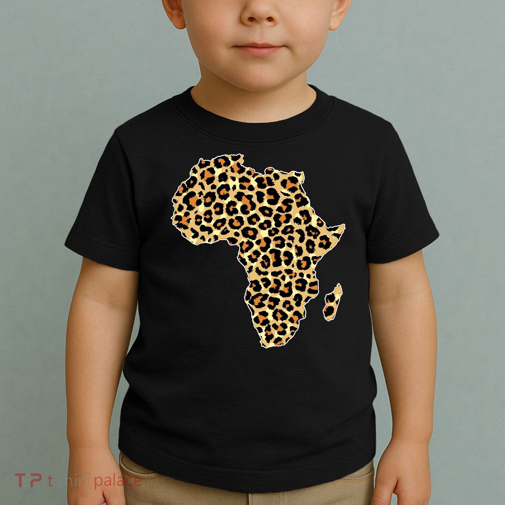 Leopard Print African Map Of Africa Toddler T-Shirt
