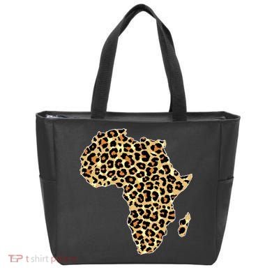 Leopard Print African Map Of Africa Tote Bag