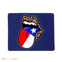 Leopard Print Lips with American Flag Mousepad thumb 0