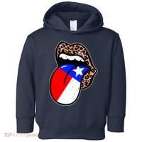Leopard Print Lips with American Flag Toddler Hoodie thumb 0