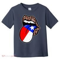 Leopard Print Lips with American Flag Toddler T-Shirt thumb 0