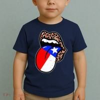 Leopard Print Lips with American Flag Toddler T-Shirt thumb 2