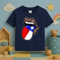 Leopard Print Lips with American Flag Toddler T-Shirt thumb 3