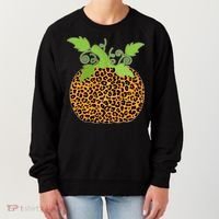 Leopard Print Pumpkin Women's Sweatshirt thumb 0