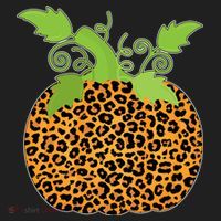 Leopard Print Pumpkin Women's Sweatshirt thumb 2