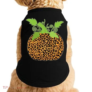 Leopard Print Pumpkin Doggie Tank