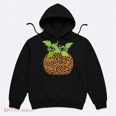 Leopard Print Pumpkin Hoodie