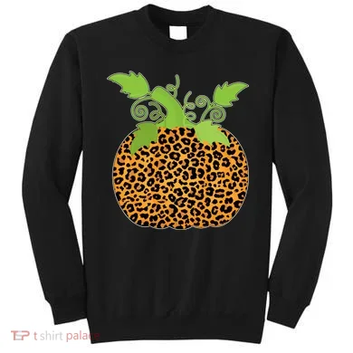 Leopard Print Pumpkin Sweatshirt