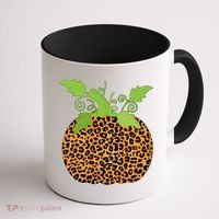 Leopard Print Pumpkin Coffee Mug thumb 1