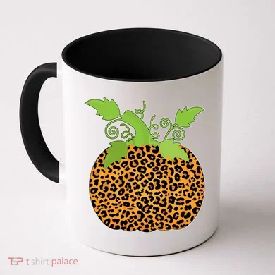 Leopard Print Pumpkin Coffee Mug
