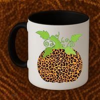 Leopard Print Pumpkin Coffee Mug thumb 2