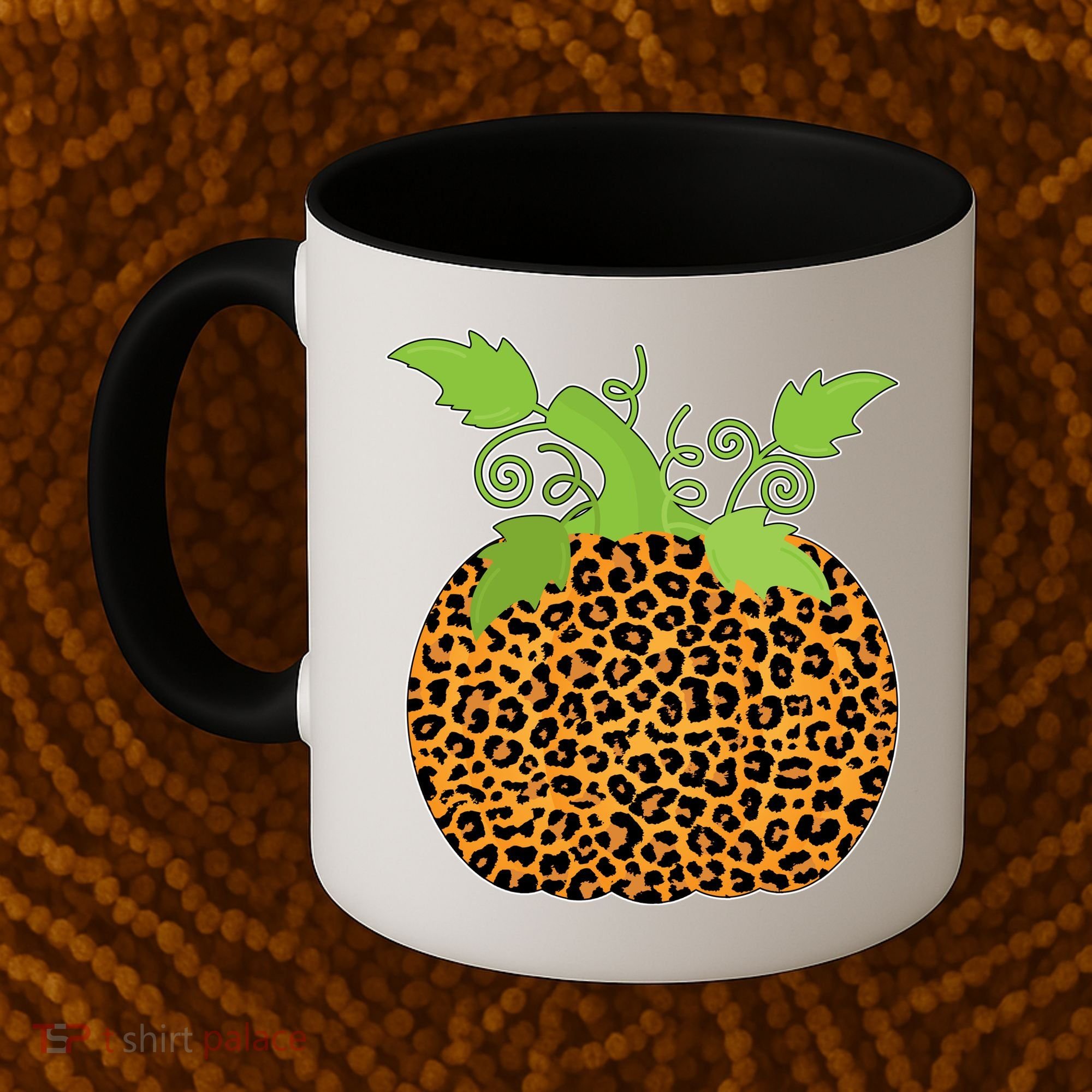 Leopard Print Pumpkin Coffee Mug