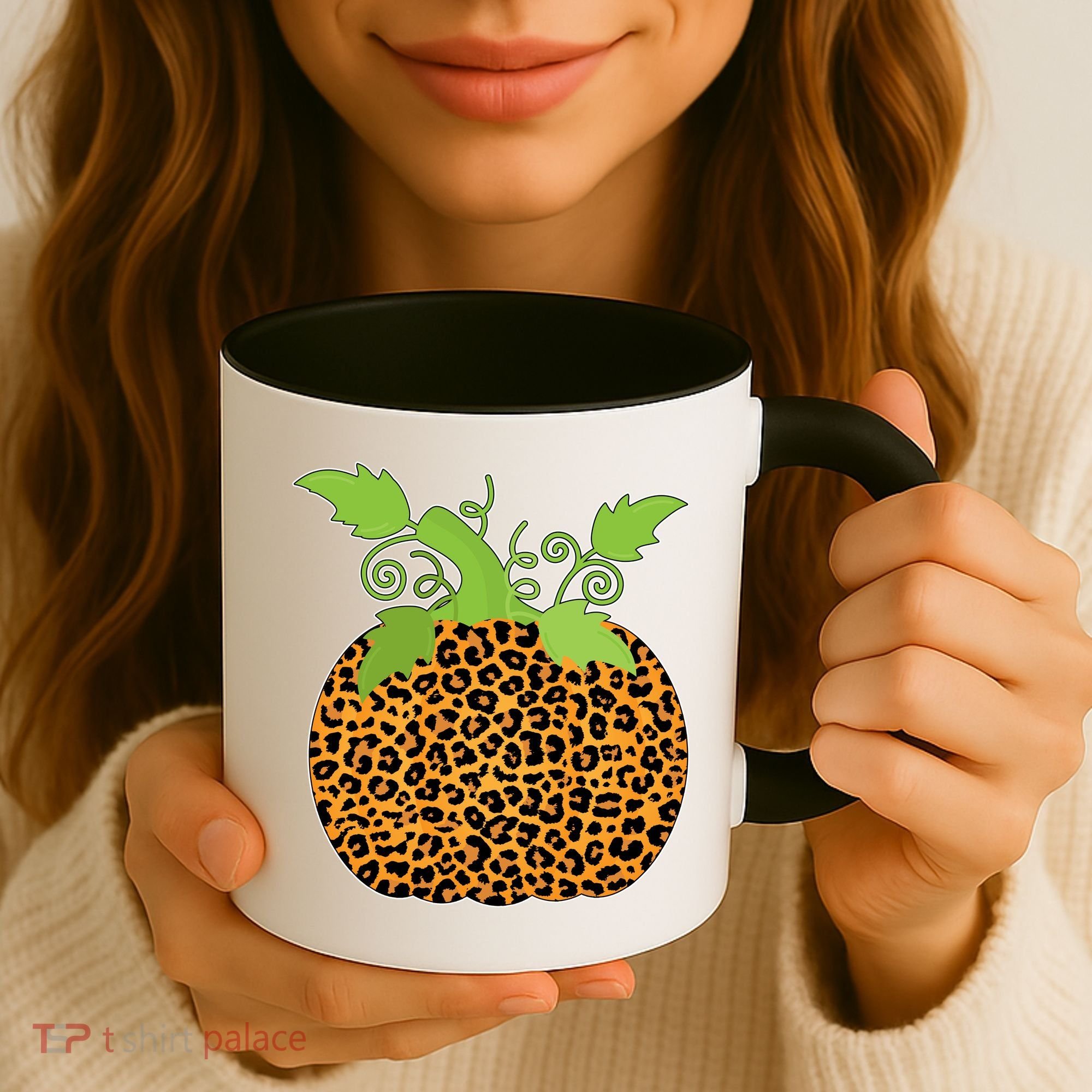 Leopard Print Pumpkin Coffee Mug