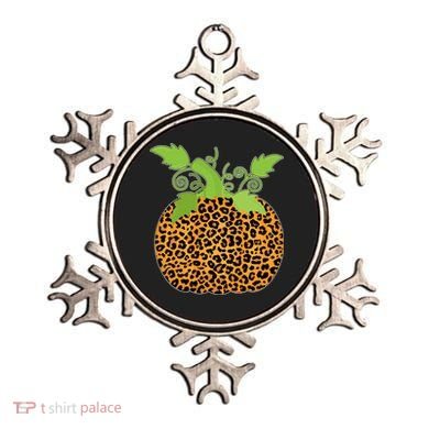 Leopard Print Pumpkin Ornament