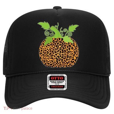 Leopard Print Pumpkin Hat