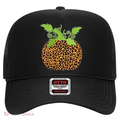 Leopard Print Pumpkin Hat
