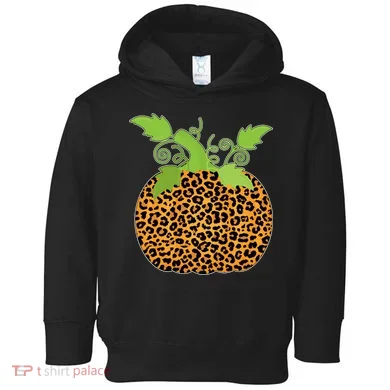 Leopard Print Pumpkin Toddler Hoodie
