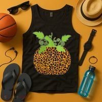 Leopard Print Pumpkin Tank Top thumb 4