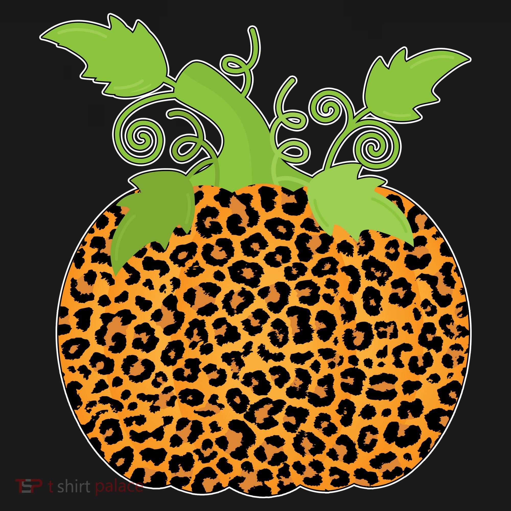 Leopard Print Pumpkin Tank Top