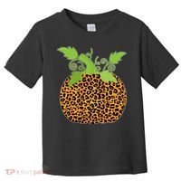 Leopard Print Pumpkin Toddler T-Shirt thumb 0