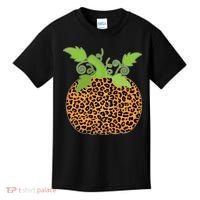 Leopard Print Pumpkin Kids T-Shirt thumb 0