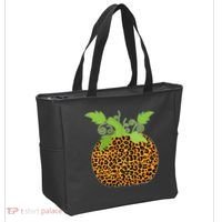 Leopard Print Pumpkin Tote Bag thumb 2