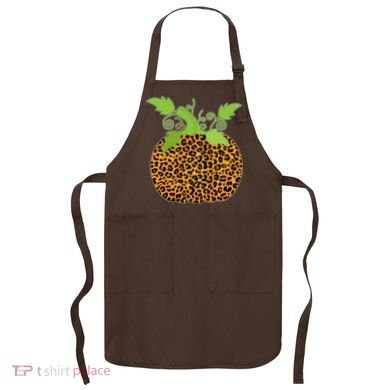 Leopard Print Pumpkin Apron