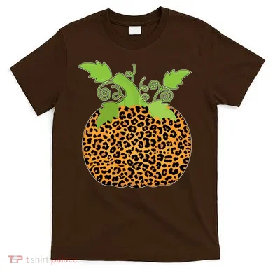 Leopard Print Pumpkin T-Shirt