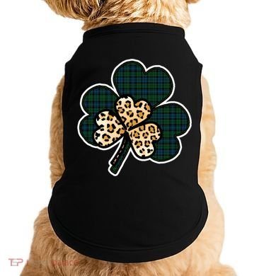 Leopard Shamrocks Clover Doggie Tank
