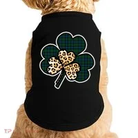 Leopard Shamrocks Clover Doggie Tank thumb 0