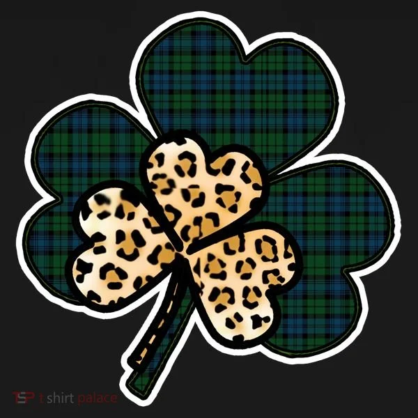 Leopard Shamrocks Clover Doggie Tank