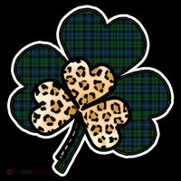 Leopard Shamrocks Clover USA-Made Doggie Bandana thumb 2