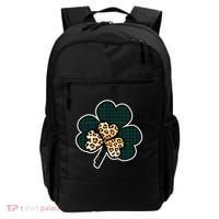 Leopard Shamrocks Clover Backpack thumb 0