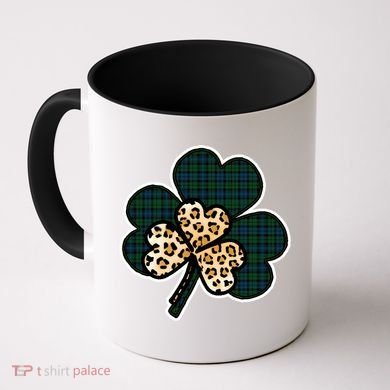 Leopard Shamrocks Clover Coffee Mug