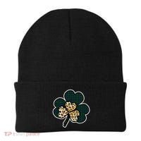 Leopard Shamrocks Clover Beanie thumb 0