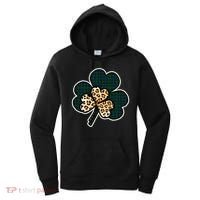 Leopard Shamrocks Clover Women's Hoodie thumb 0
