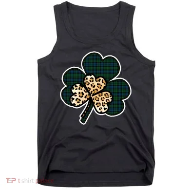 Leopard Shamrocks Clover Tank Top