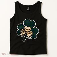 Leopard Shamrocks Clover Tank Top thumb 2