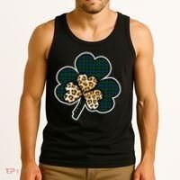 Leopard Shamrocks Clover Tank Top thumb 3