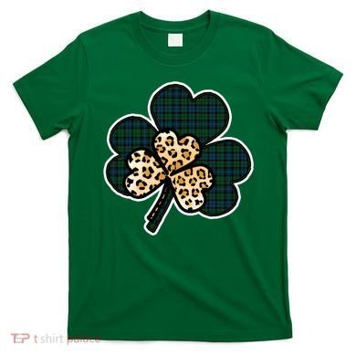 Leopard Shamrocks Clover T-Shirt