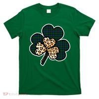 Leopard Shamrocks Clover T-Shirt thumb 0