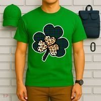 Leopard Shamrocks Clover T-Shirt thumb 6