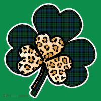 Leopard Shamrocks Clover Coaster thumb 2
