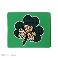 Leopard Shamrocks Clover Mousepad thumb 0