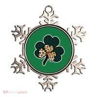 Leopard Shamrocks Clover Ornament thumb 0