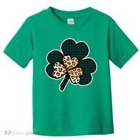 Leopard Shamrocks Clover Toddler T-Shirt thumb 0