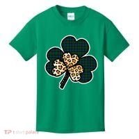 Leopard Shamrocks Clover Kids T-Shirt thumb 0