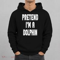 Lazy Easy Pretend I'm Dolphin Party Halloween Costume Simple Hoodie thumb 0